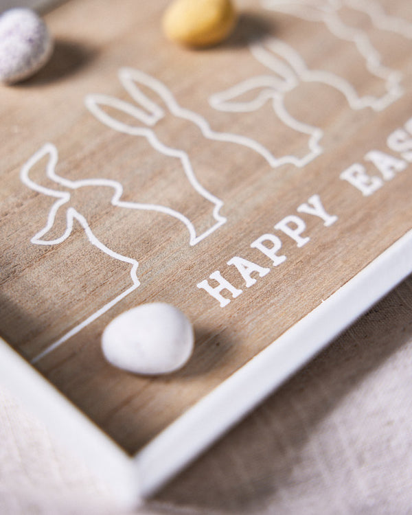 Dibor Wooden Happy Easter Tray