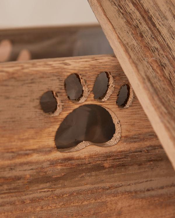 Dibor Wooden Pet Treat Box With Lid