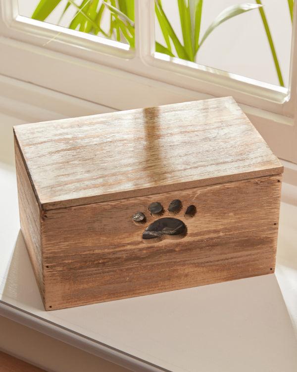 Dibor Wooden Pet Treat Box With Lid