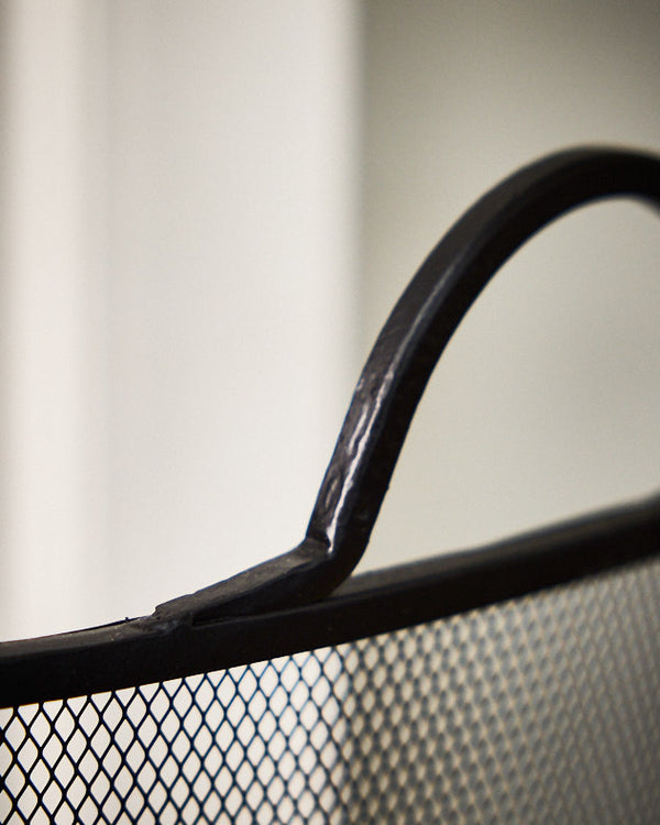 Dibor Woodland Curved Black Fire Screen