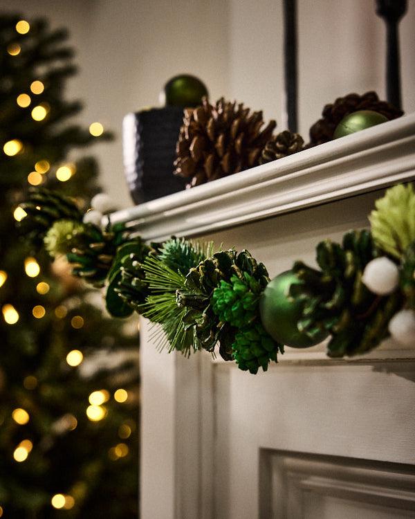 Dibor Woodland Green Garland - 120cm
