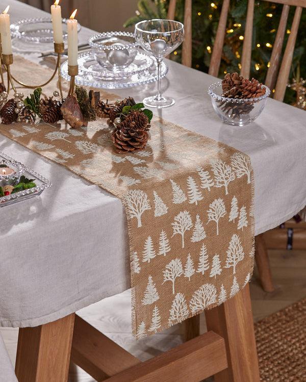 Dibor Woodland Tree Jute Table Runner