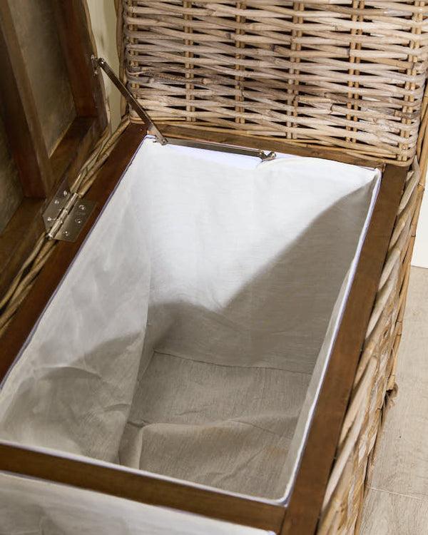 Dibor Woven Bench And Storage Trunk