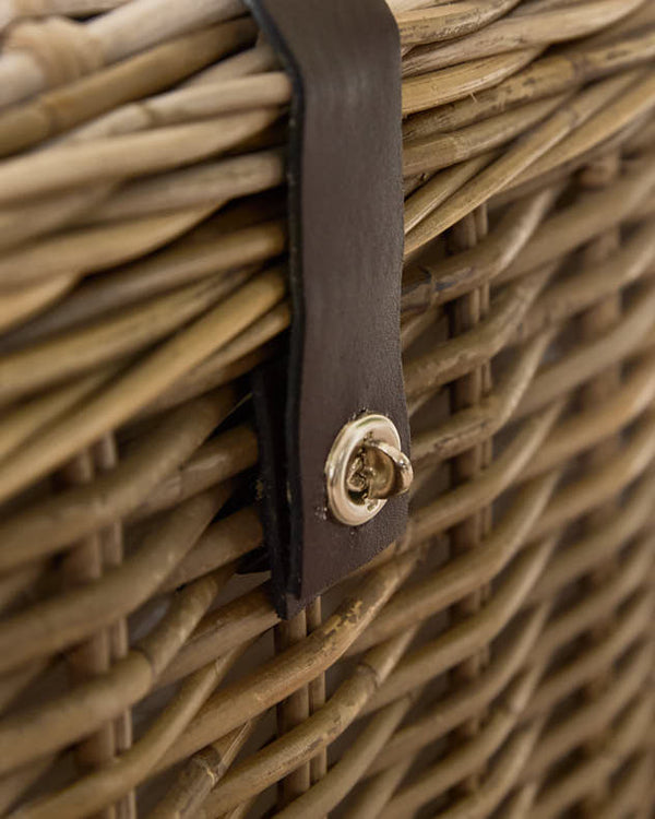 Dibor Woven Bench And Storage Trunk