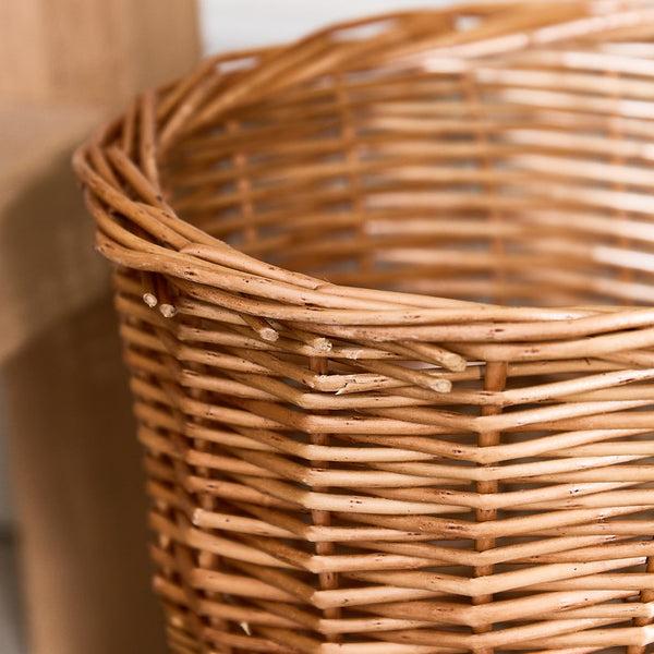 Dibor Woven Willow Waste Paper Basket