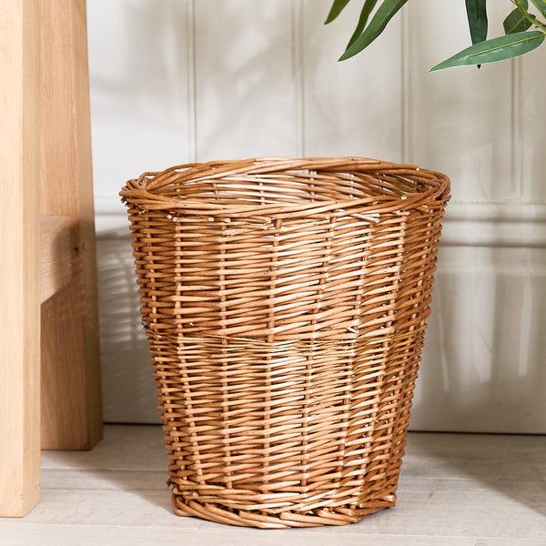 dibor Woven Willow Waste Paper Basket