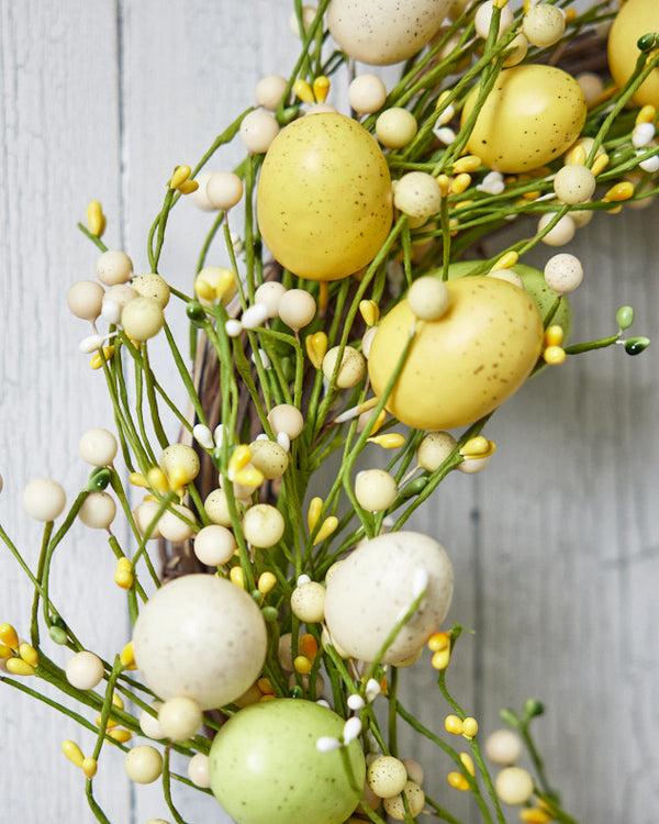 Dibor Yellow And Green Easter Eggs Wreath