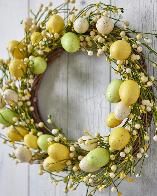 Dibor Yellow And Green Easter Eggs Wreath
