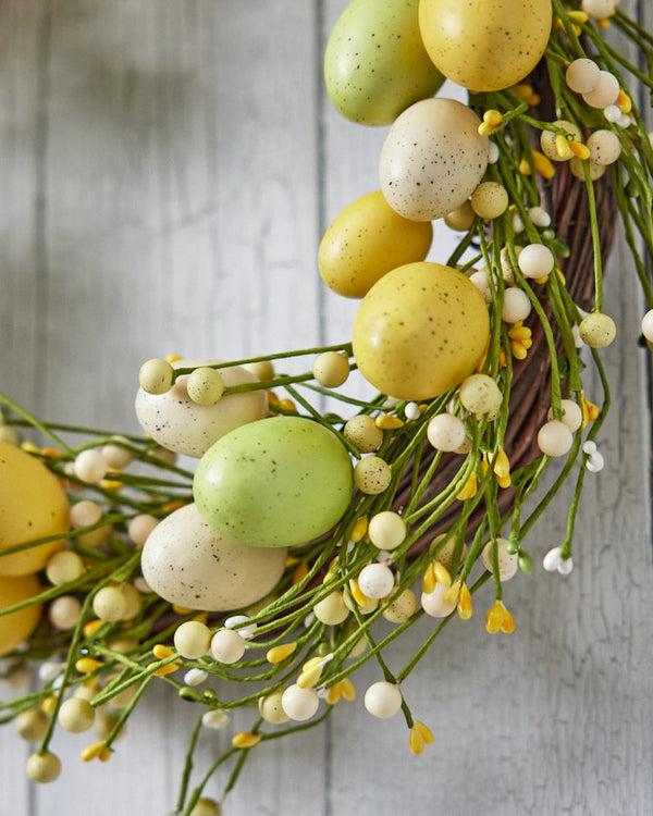 Dibor Yellow And Green Easter Eggs Wreath
