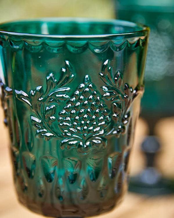Dibor Zafra Teal Wine Glass