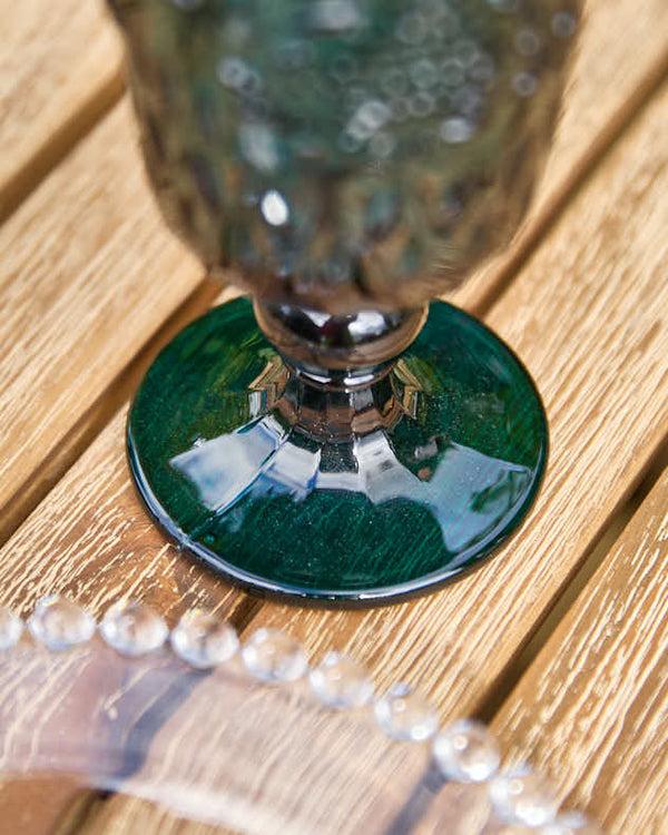 Dibor Zafra Teal Wine Glass