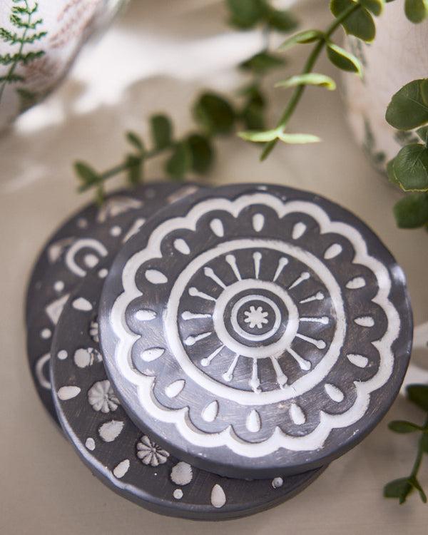 Dibor Zagora Set Of 4 Embossed Coasters