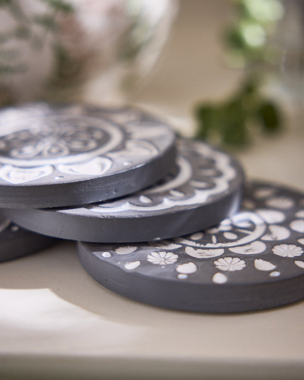 Dibor Zagora Set Of 4 Embossed Coasters