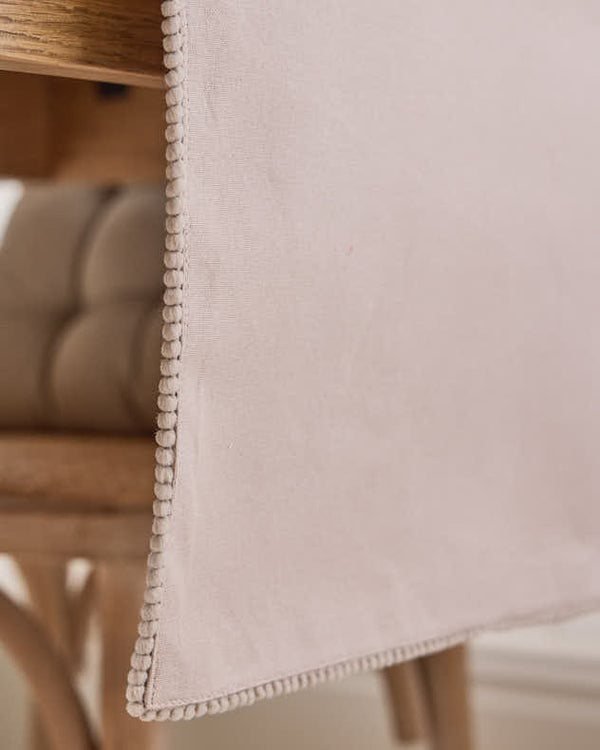 Dibor Marseille French Knot Fused Table Runner 220cm - Grey