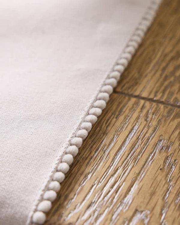 Dibor Marseille French Knot Fused Table Runner 220cm - Grey