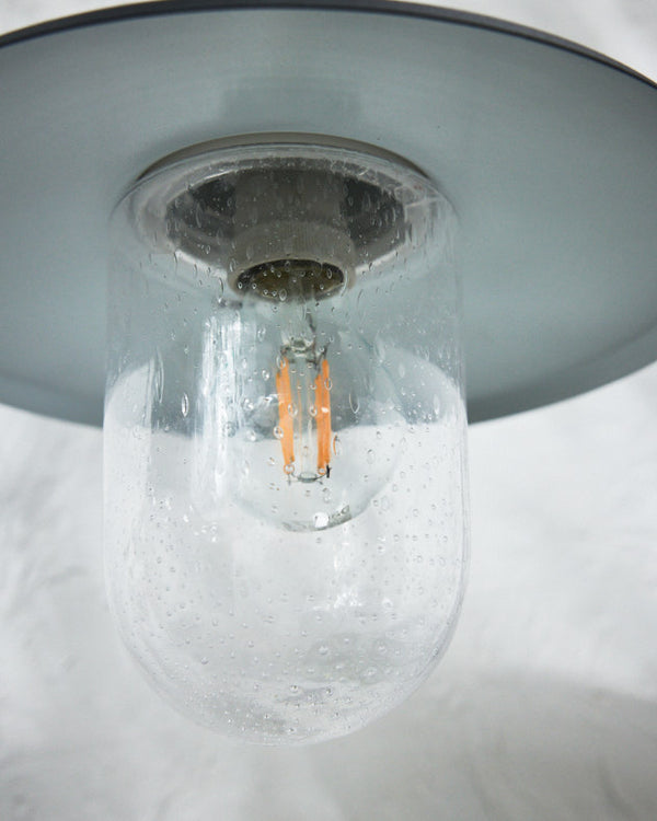 Dibor Padstow Metal Fisherman Outdoor Wall Light Grey