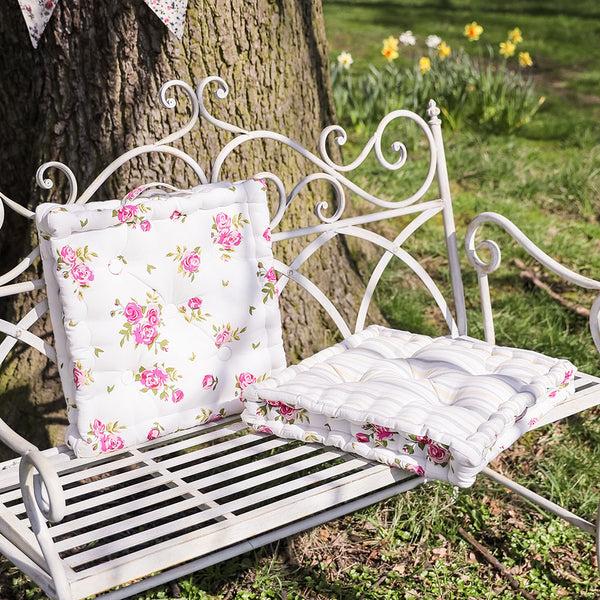 Dibor Rose Garden Seat Cushion With Reversible Design