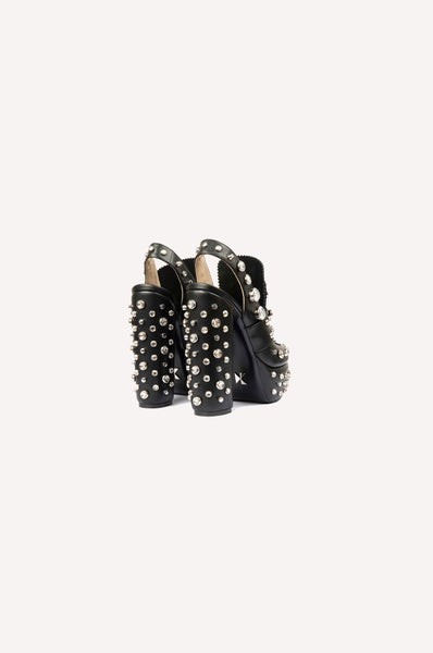 Dice Kayek Crystal-Embellished Platform Heels BLACK