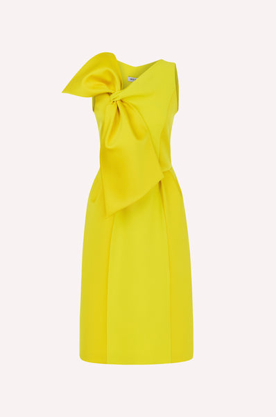 dice kayek Big Bow Maxi Dress YELLOW