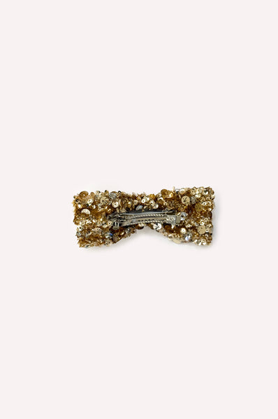 Dice Kayek Bow Hair Clip GOLD