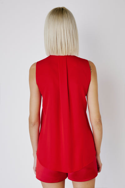 Dice Kayek Bow Tank Top RED