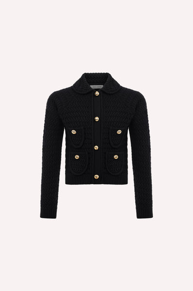 dice kayek Buttoned Cardigan BLACK