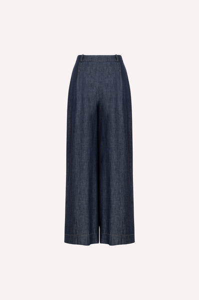 Dice Kayek Chambray Wide Leg Pants INDIGO