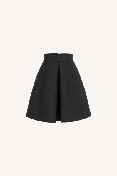 dice kayek Checkered Flair Skirt BLACK
