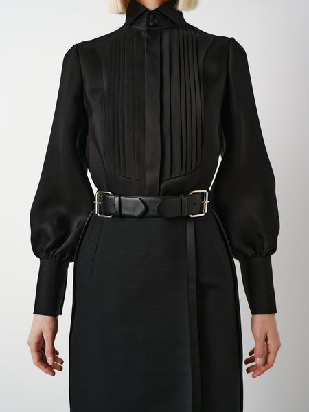 Dice Kayek Classic Tuxedo Shirt BLACK