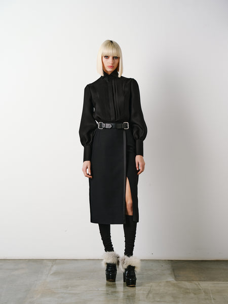 Dice Kayek Classic Tuxedo Shirt BLACK