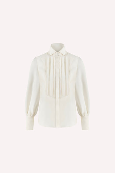 dice kayek Classic Tuxedo Shirt OFF WHITE