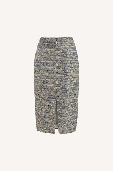 Dice Kayek Classic Tweed Pencil Skirt OFF WHITE