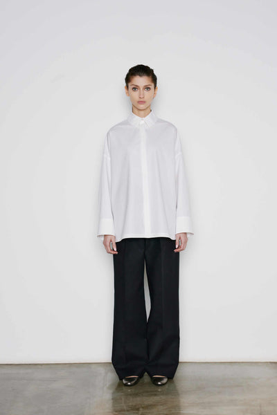 Dice Kayek Crispy Poplin Shirt WHITE