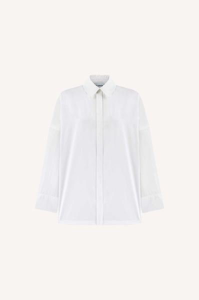 dice kayek Crispy Poplin Shirt WHITE