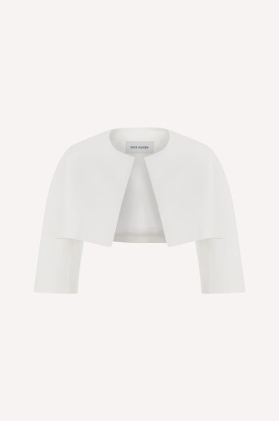 dice kayek Cropped Evening Jacket OFF WHITE