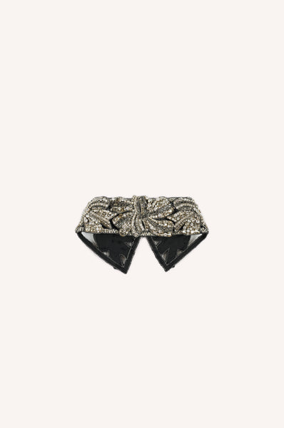 Dice Kayek Crystal Bow Collar BLACK