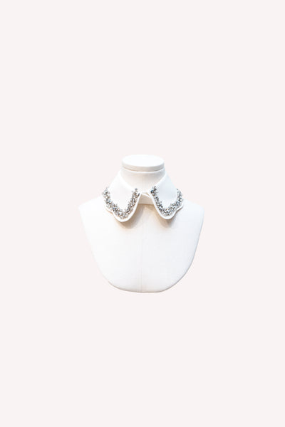 dice kayek Crystal Collar OFF WHITE