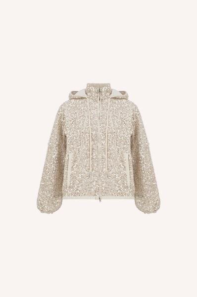 dice kayek Crystal Rain Jacket SILVER