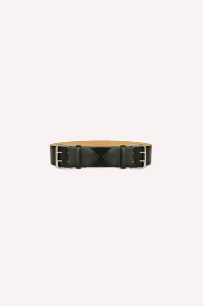 dice kayek Double Buckle Belt GREEN