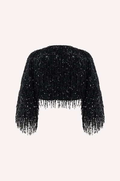 Dice Kayek Embellished Sequin Jacket BLACK