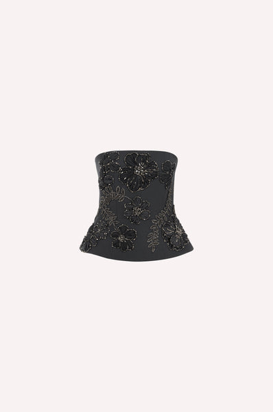 dice kayek Embroidered Bustier GREY