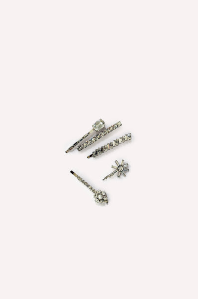 dice kayek Hair Clips SILVER