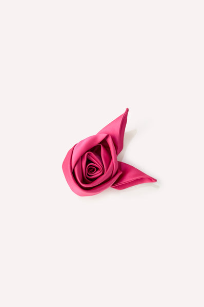 dice kayek Handmade Rose Brooch FUCHSIA