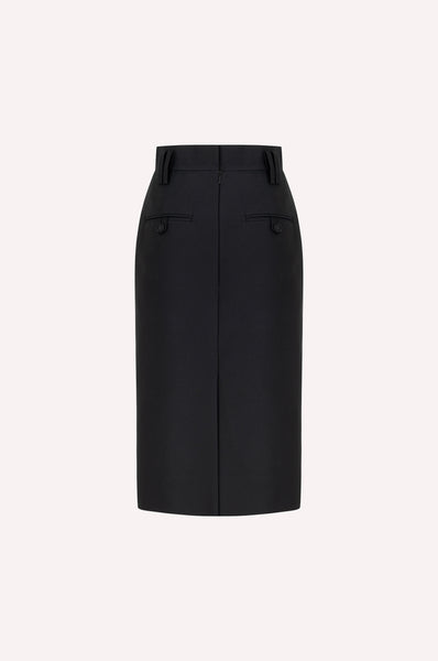 Dice Kayek High-Waisted Midi Pencil Skirt BLACK