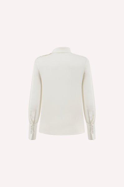 Dice Kayek Long Sleeve Blouse OFF WHITE