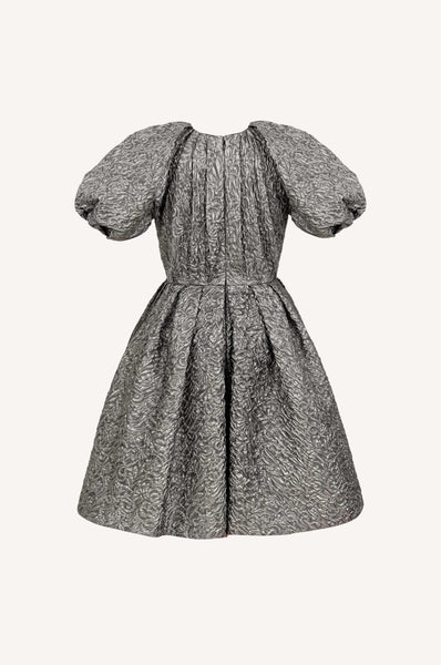 Dice Kayek Metallic Sheen Dress SILVER