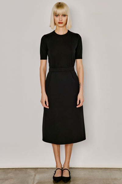 Dice Kayek Midi Skirt BLACK