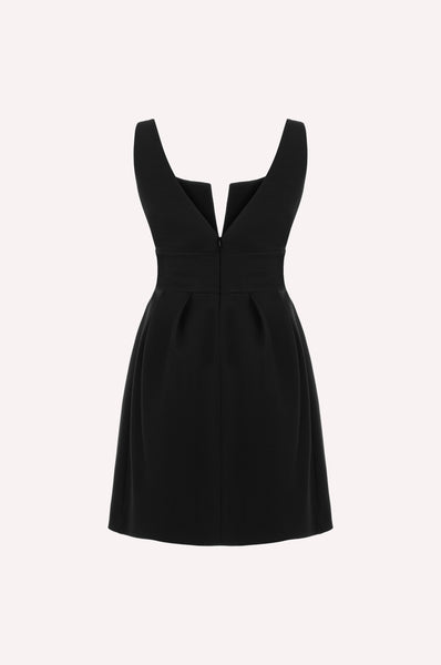 Dice Kayek Mini Dress With Bow Detail BLACK