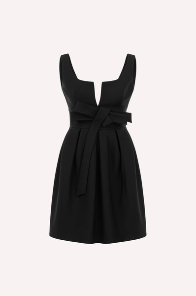 dice kayek Mini Dress with Bow Detail BLACK