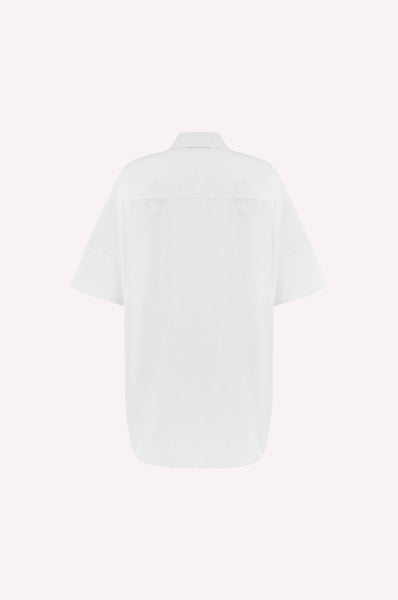 Dice Kayek Oversized Poplin Shirt WHITE